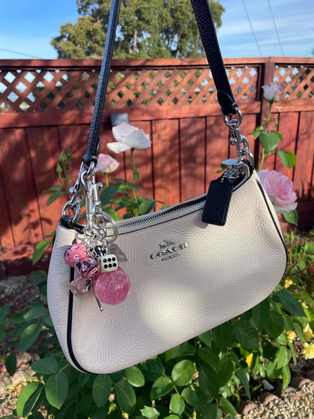 Coach Teri white shoulder bag